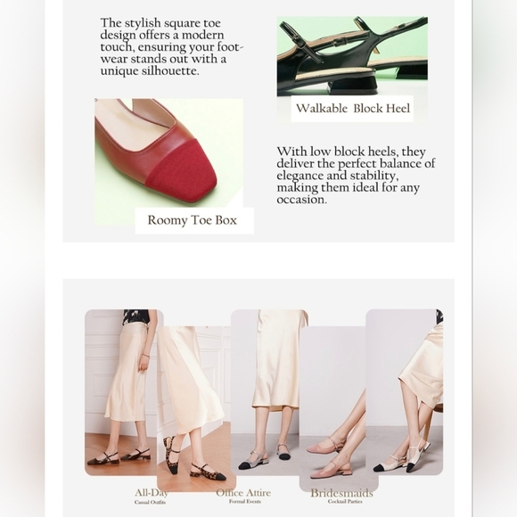 C. Paravano Women's Slingback Flats #647, 648, 649 - Picture 9 of 12